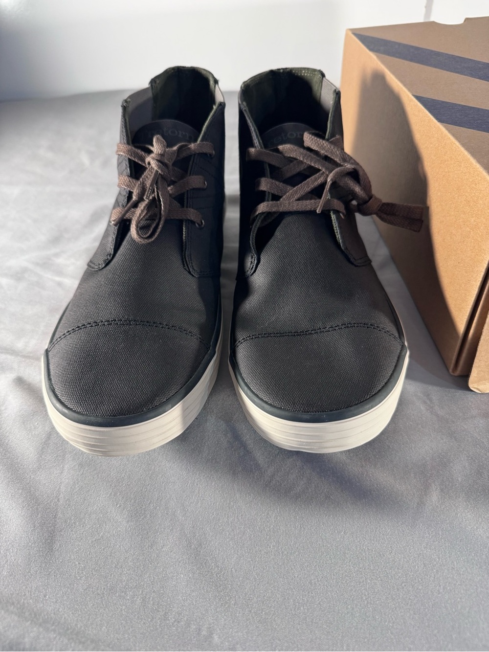 Tretorn Oken Boot Vax Men’s 10.5 Black Waxed Canvas Chukka Sneaker Boot w/ Box